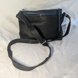 Shiraleah Crossbody Black Purse, Vegan Leather With Plaid Lining